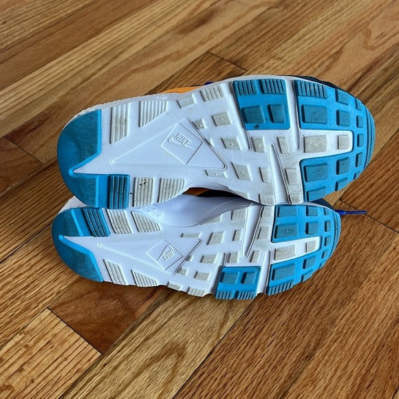 NIKE HUARACHE run blue and orange 12.5c - Picture 5 of 6